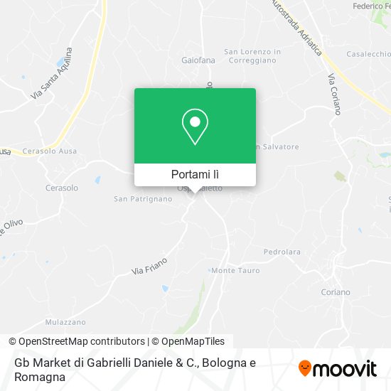 Mappa Gb Market di Gabrielli Daniele & C.