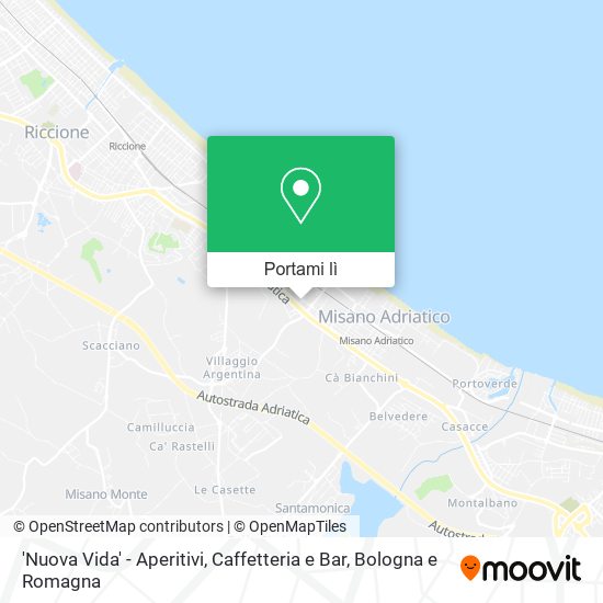 Mappa 'Nuova Vida' - Aperitivi, Caffetteria e Bar