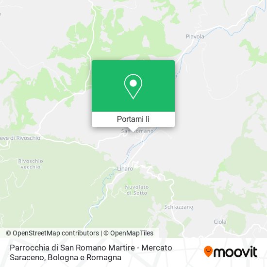 Mappa Parrocchia di San Romano Martire - Mercato Saraceno