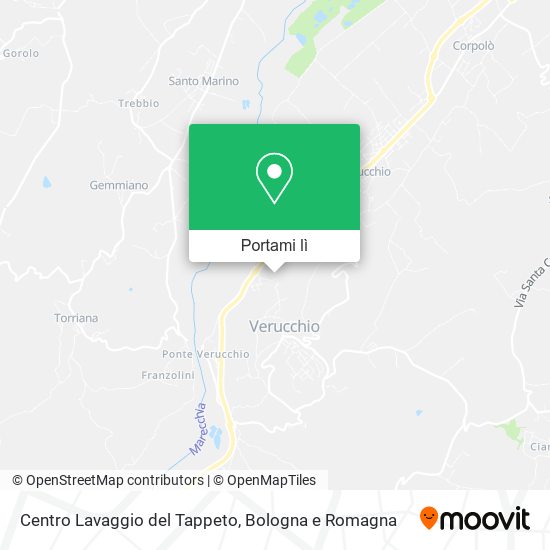 Mappa Centro Lavaggio del Tappeto