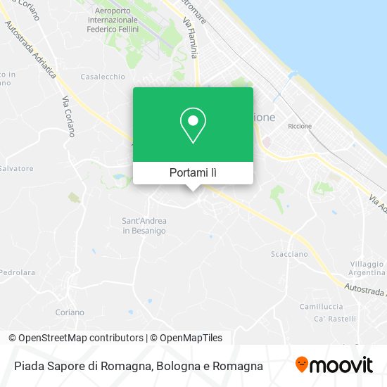 Mappa Piada Sapore di Romagna