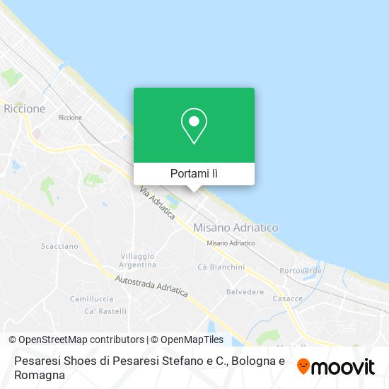 Mappa Pesaresi Shoes di Pesaresi Stefano e C.
