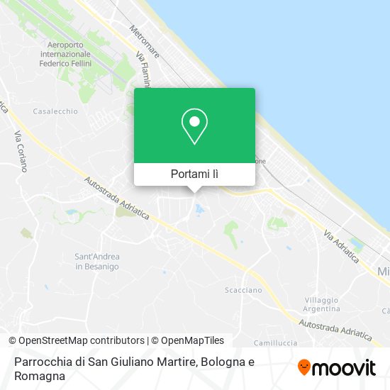 Mappa Parrocchia di San Giuliano Martire