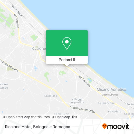 Mappa Riccione Hotel