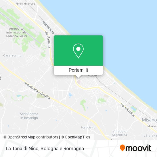 Mappa La Tana di Nico