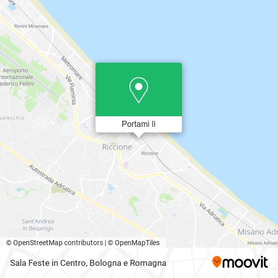Mappa Sala Feste in Centro