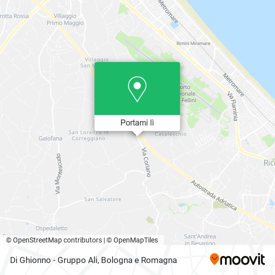Mappa Di Ghionno - Gruppo Ali