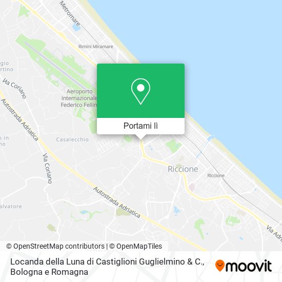 Mappa Locanda della Luna di Castiglioni Guglielmino & C.