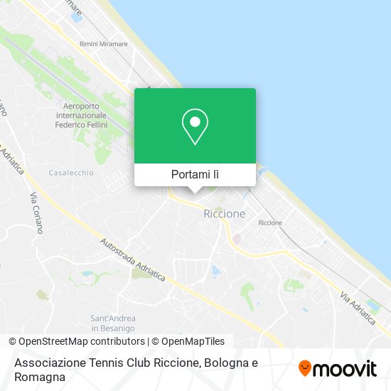 Mappa Associazione Tennis Club Riccione