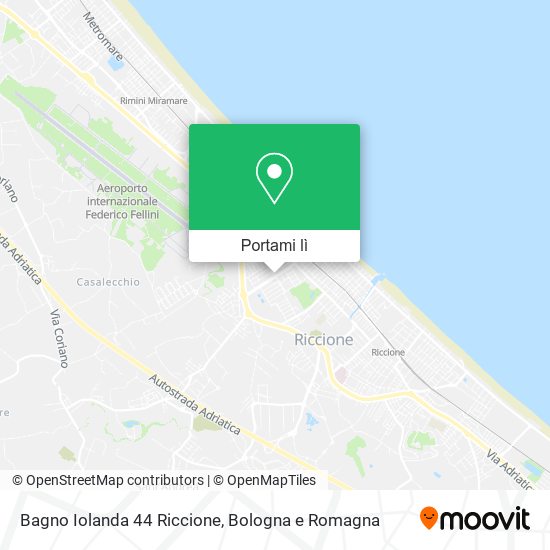 Mappa Bagno Iolanda 44 Riccione