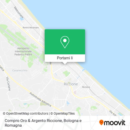 Mappa Compro Oro & Argento Riccione