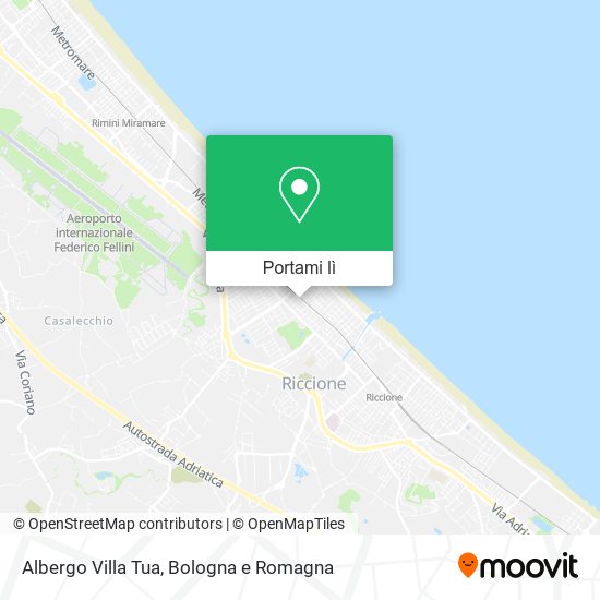 Mappa Albergo Villa Tua