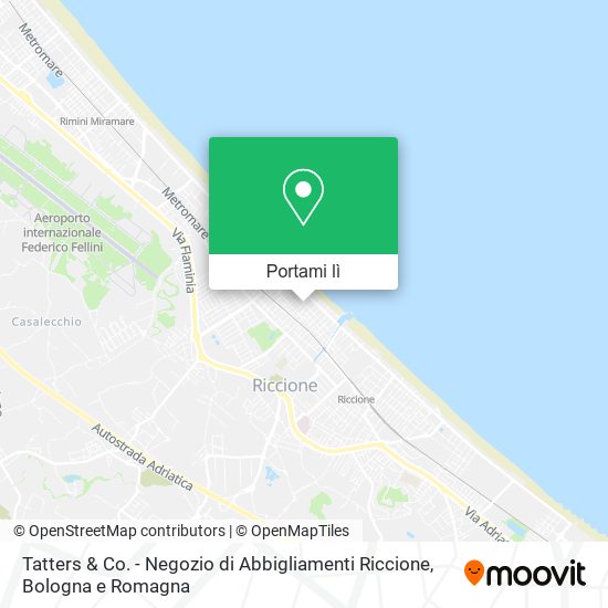 Mappa Tatters & Co. - Negozio di Abbigliamenti Riccione