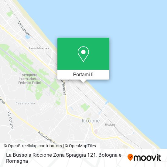 Mappa La Bussola Riccione Zona Spiaggia 121