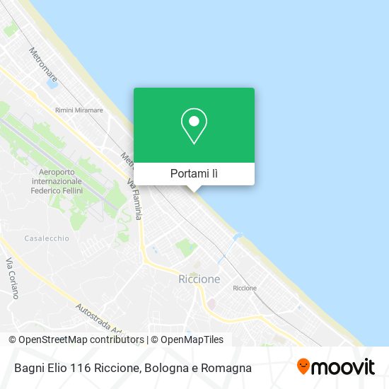 Mappa Bagni Elio 116 Riccione