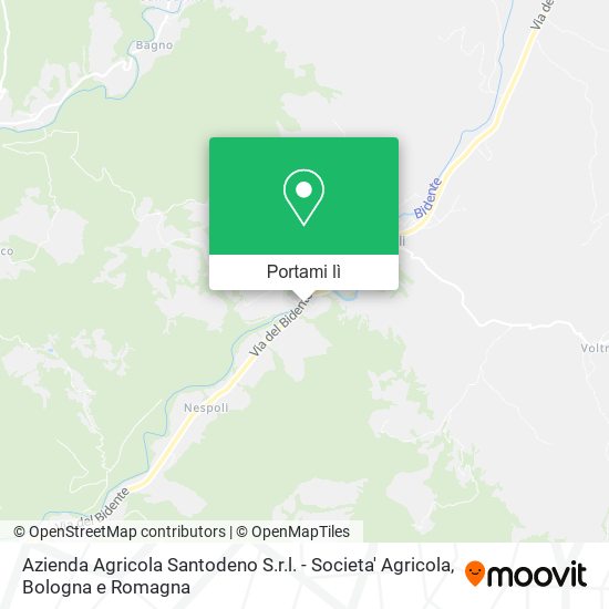 Mappa Azienda Agricola Santodeno S.r.l. - Societa' Agricola