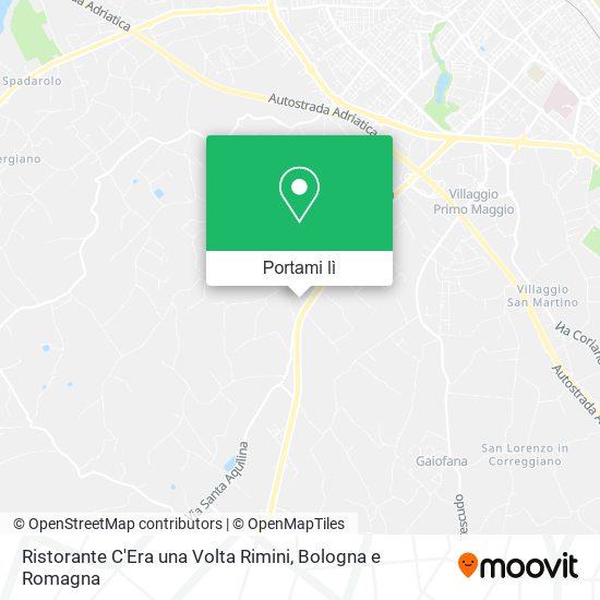 Mappa Ristorante C'Era una Volta Rimini