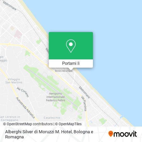Mappa Alberghi Silver di Moruzzi M. Hotel
