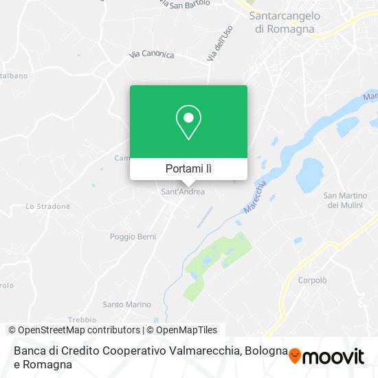 Mappa Banca di Credito Cooperativo Valmarecchia