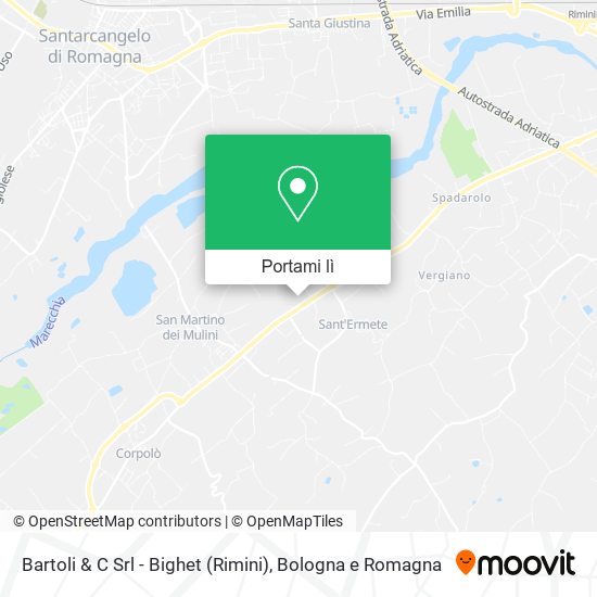Mappa Bartoli & C Srl - Bighet (Rimini)
