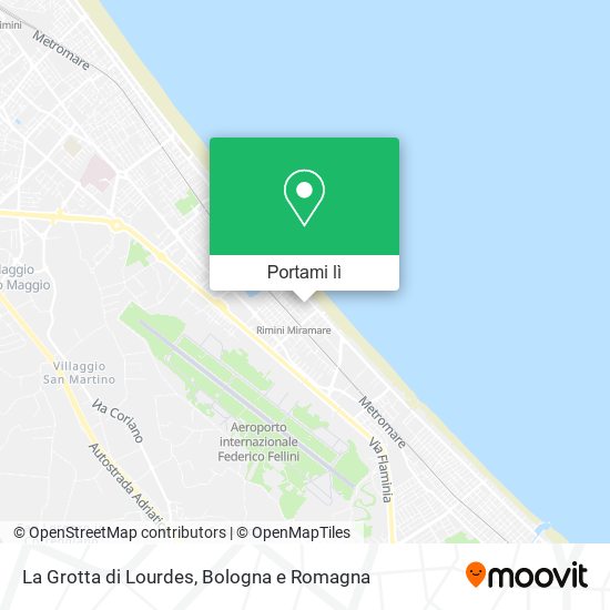 Mappa La Grotta di Lourdes
