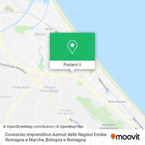 Mappa Consorzio Imprenditori Azimut delle Regioni Emilia-Romagna e Marche