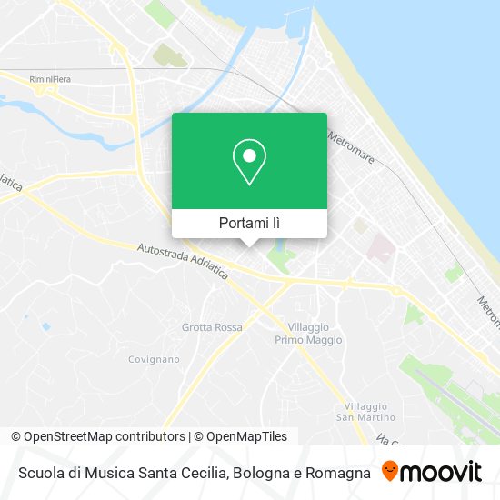 Mappa Scuola di Musica Santa Cecilia