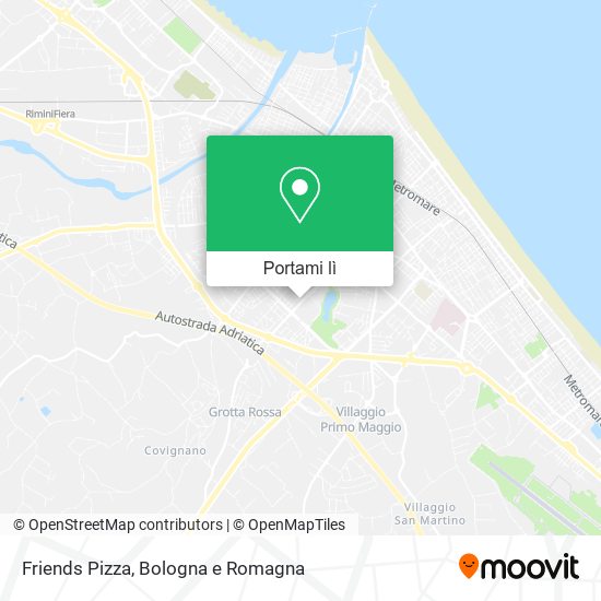 Mappa Friends Pizza