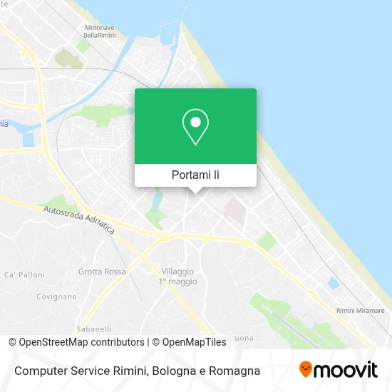 Mappa Computer Service Rimini