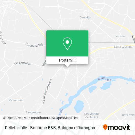 Mappa Dellefarfalle - Boutique B&B