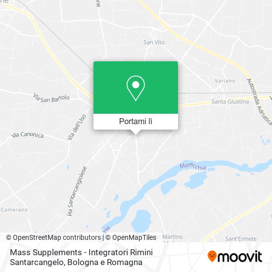 Mappa Mass Supplements - Integratori Rimini Santarcangelo