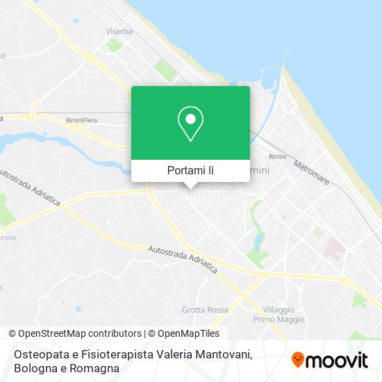 Mappa Osteopata e Fisioterapista Valeria Mantovani