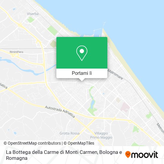 Mappa La Bottega della Carme di Monti Carmen