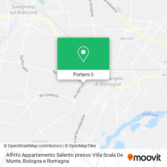 Mappa Affitto Appartamento Salento presso Villa Scala De Munte