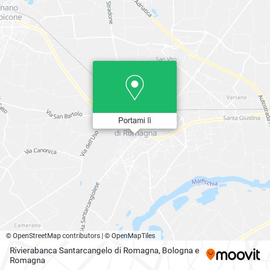 Mappa Rivierabanca Santarcangelo di Romagna