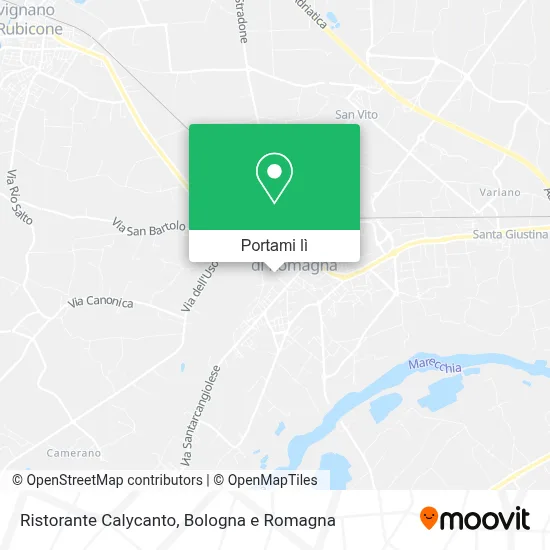 Mappa Ristorante Calycanto