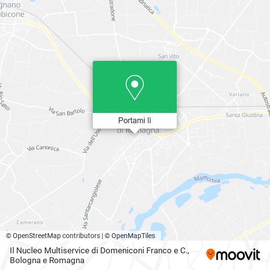 Mappa Il Nucleo Multiservice di Domeniconi Franco e C.