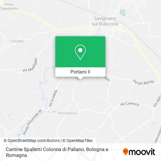 Mappa Cantine Spalletti Colonna di Paliano