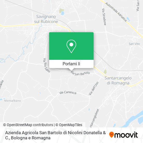 Mappa Azienda Agricola San Bartolo di Nicolini Donatella & C.