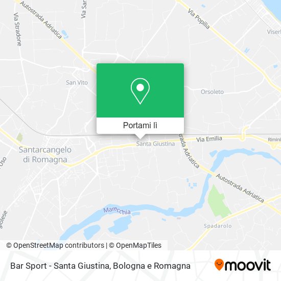 Mappa Bar Sport - Santa Giustina