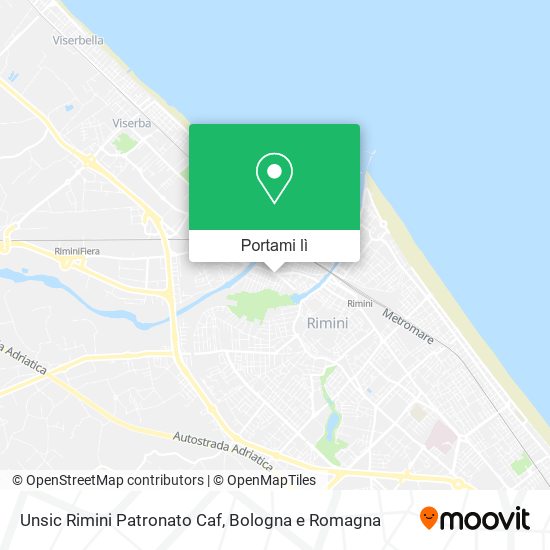 Mappa Unsic Rimini Patronato Caf