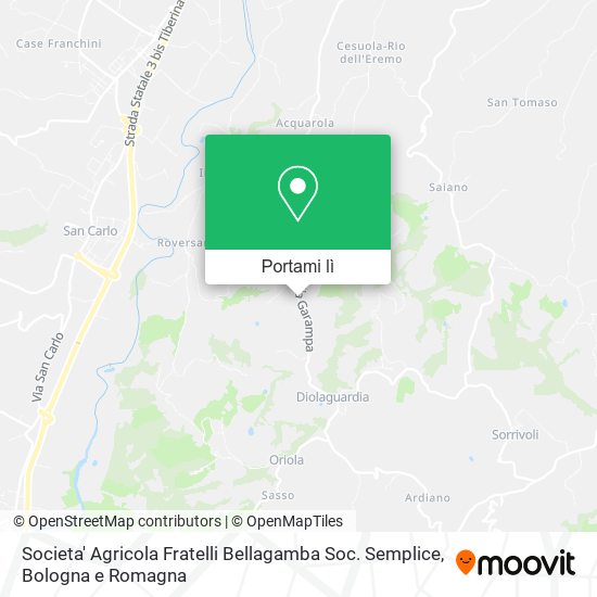 Mappa Societa' Agricola Fratelli Bellagamba Soc. Semplice