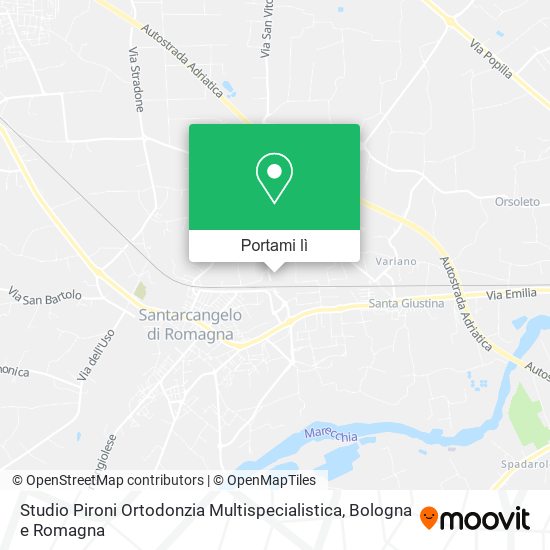 Mappa Studio Pironi Ortodonzia Multispecialistica