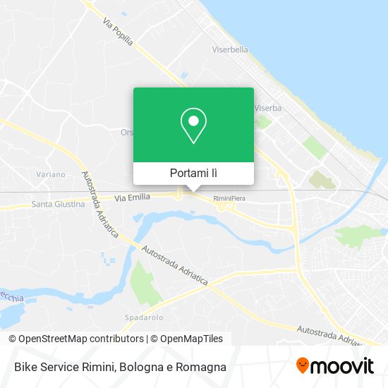 Mappa Bike Service Rimini