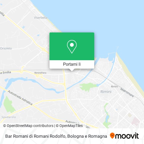 Mappa Bar Romani di Romani Rodolfo