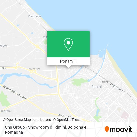 Mappa Chs Group - Showroom di Rimini