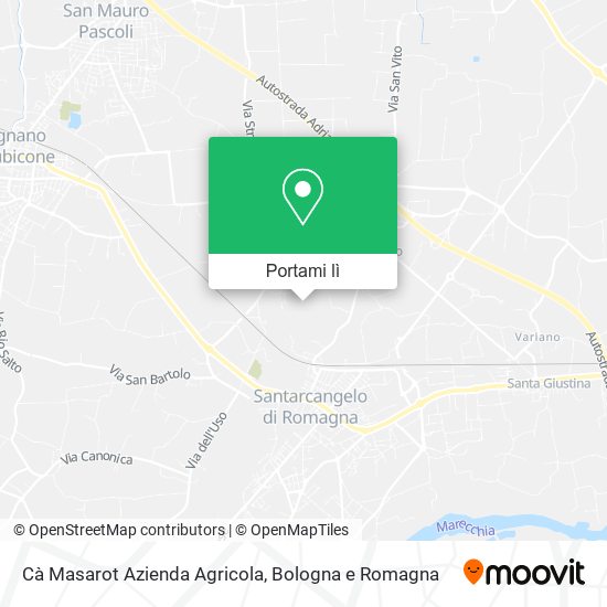 Mappa Cà Masarot Azienda Agricola