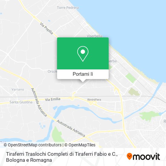 Mappa Tiraferri Traslochi Completi di Tiraferri Fabio e C.