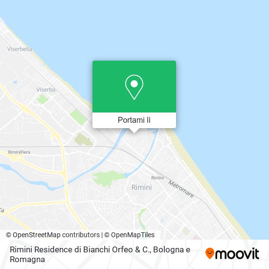 Mappa Rimini Residence di Bianchi Orfeo & C.