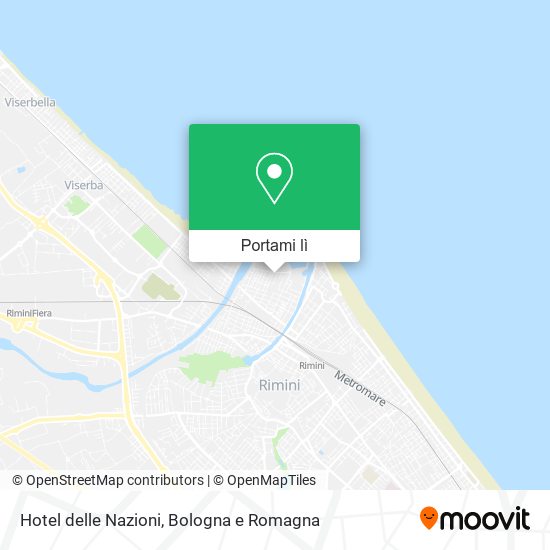 Mappa Hotel delle Nazioni